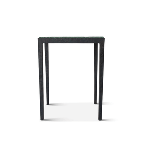 Vintage Iron and Molded Glass Side Table by Saint Gobain, France, 1950s