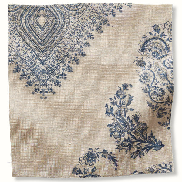 Peter Dunham Textiles Samarkand in Blue/Blue Pillow