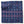 Blue outdoor pillow cover with pink woven pattern and fringed edges