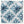 Peter Dunham Textiles Starburst in Blue/Blue Pillow
