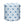 Blue starburst-pattern cylindrical indoor pouf with padded top