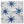 Outdoor pillow cover fabric with indigo starburst pattern on light background