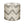 Indoor pouf with round top and geometric aztec pattern in black on light beige fabric