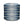 Indigo patterned indoor pouf with round fabric top and sides