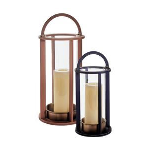 Leather Stitched Lantern