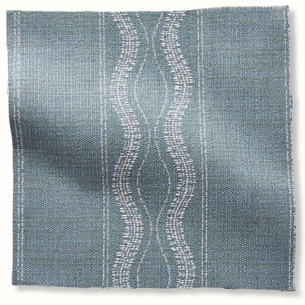 Peter Dunham Textiles Outdoor Zanzibar in Lagoon Pillow