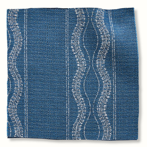 Peter Dunham Textiles Outdoor Zanzibar in Lapis Pillow