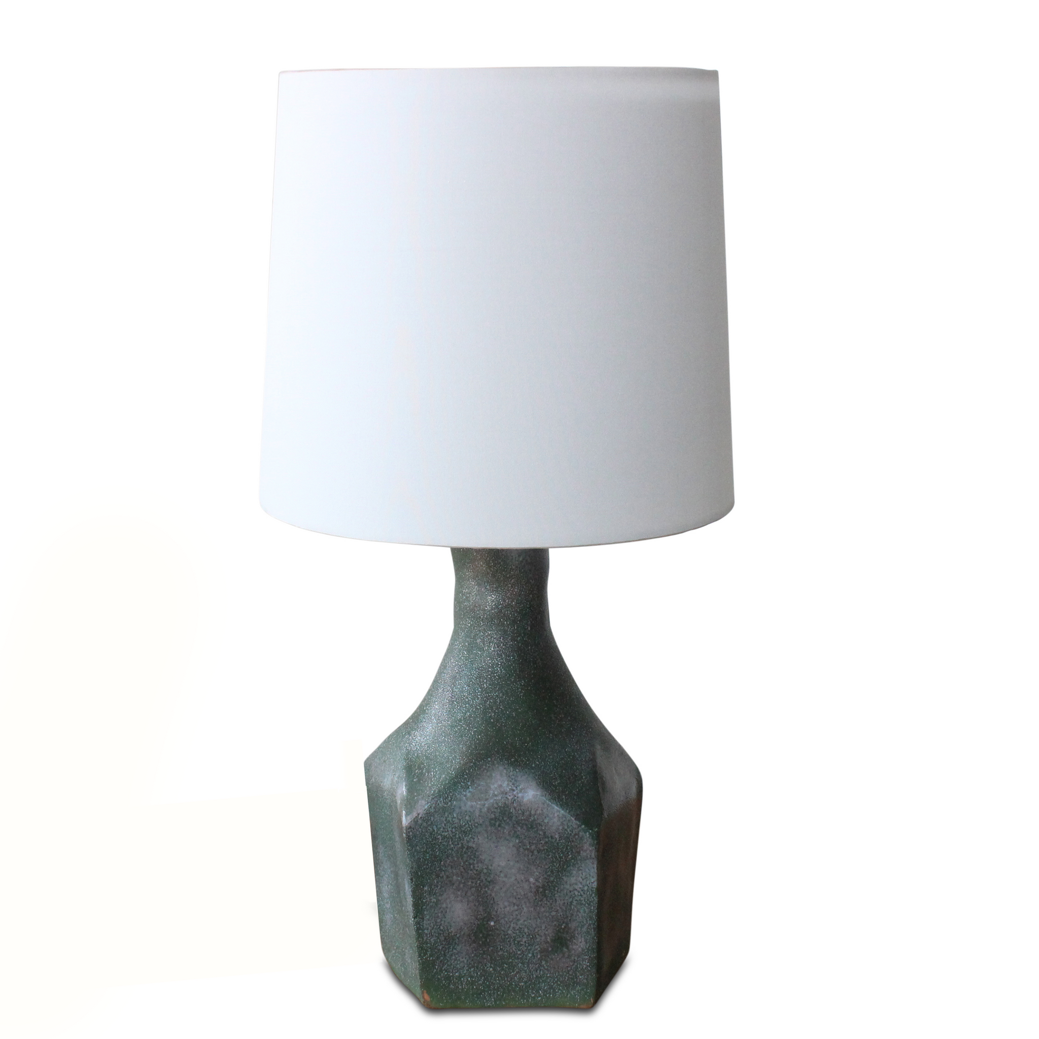 Vintage Green Ceramic Lamp Hollywood At Home