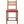 Upholstered counter stool with woven rush back and red patterned seat cushion