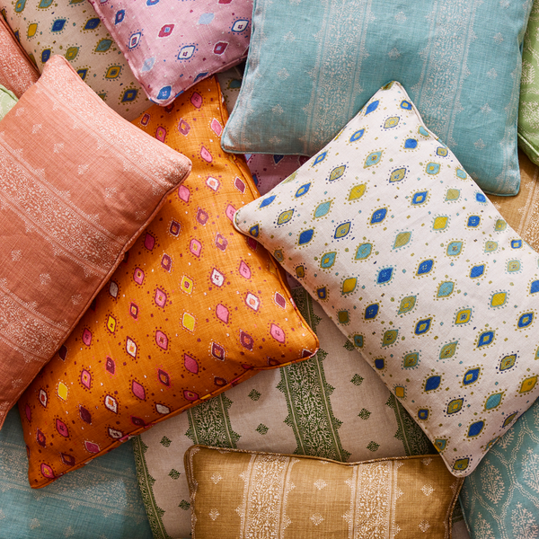 Peter Dunham Textiles Cosima in Green Pillow