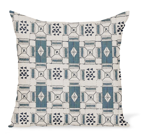 Peter Dunham Textiles Mogador in Blue/Indigo Pillow