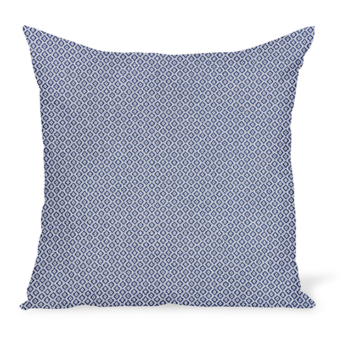 Peter Dunham Textiles Outdoor Heera in Indigo/Gray Pillow