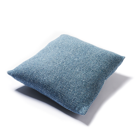 Iberia Knit Cushion in Blue