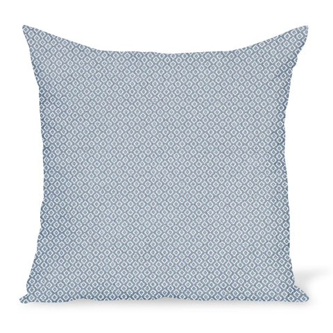 Peter Dunham Textiles Outdoor Heera in White/Ocean Pillow