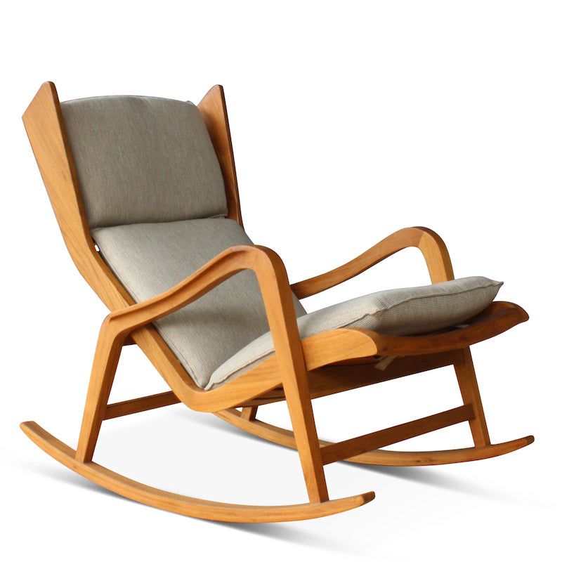 Simple Wooden Rocking Chair