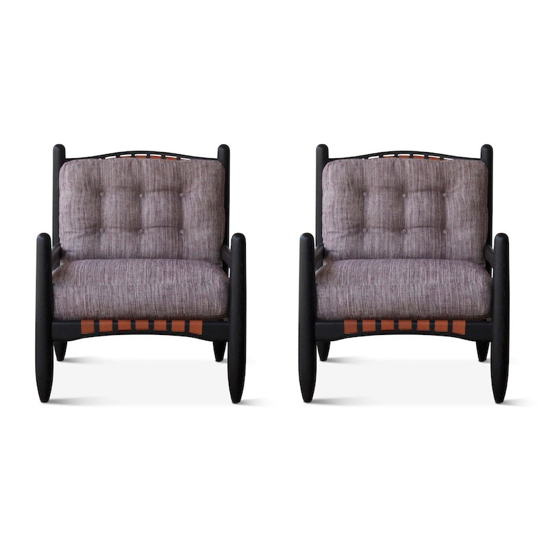 Inez Armchairs in Fermoie Carskiey Red