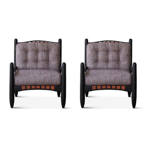 Inez Armchairs in Fermoie Carskiey Red