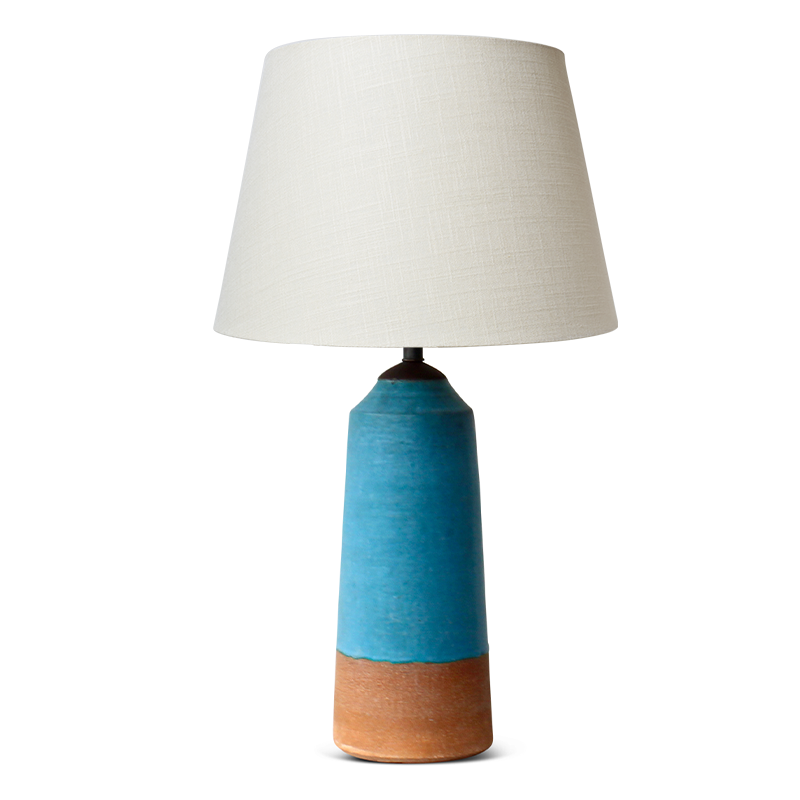 Natan Moss Blue Color Block Lamp
