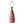 Natan Moss tapered pink table lamp with off-white shade and black wiring at top