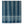 Indigo and ivory striped bedcover featuring diamond motifs and bordered woven pattern