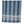 Deep indigo and ivory striped Indian bedcover with geometric motifs and fringe trim