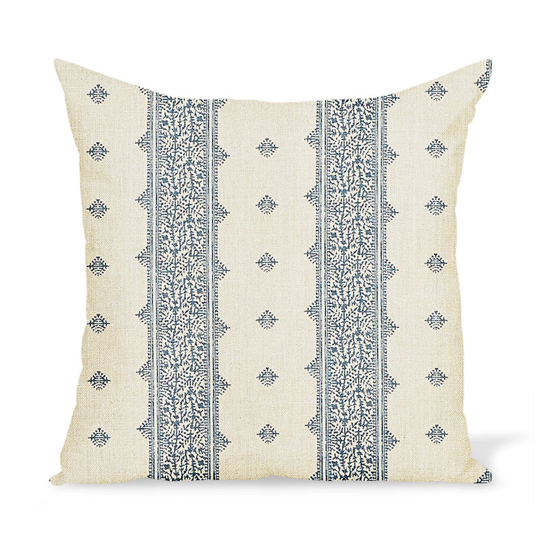 Peter Dunham Textiles Fez in Blue/Natural Pillow