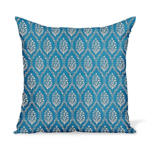 Peter Dunham Textiles Jaali in Sapphire Pillow