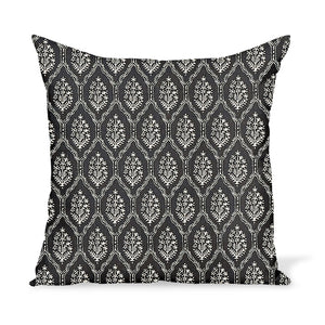 Peter Dunham Textiles Jaali in Onyx Pillow