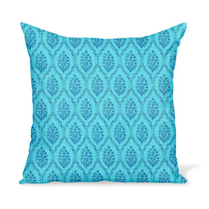 Peter Dunham Textiles Jaali in Iznik Blue Pillow