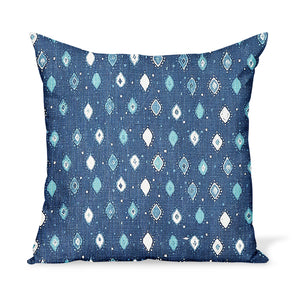 Peter Dunham Textiles Oona in Blue/Blue Pillow