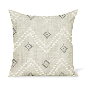 Peter Dunham Textiles Taj in Ash/Natural Pillow