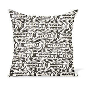 Peter Dunham Textiles Zaya in Charcoal/Gray Pillow