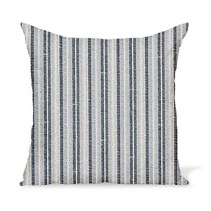 Peter Dunham Textiles Outdoor Majorelle in Indigo on Natural Pillow