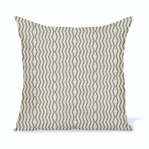Peter Dunham Textiles Outdoor Persis in Green on Natural Pillow