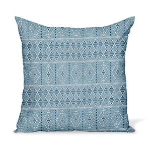 Peter Dunham Textiles Outdoor Souk in Indigo/Sky Pillow