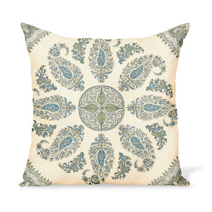 Peter Dunham Textiles Samarkand in Blue/Green Pillow