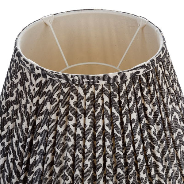 Fermoie Lampshade in Charcoal Rabanna