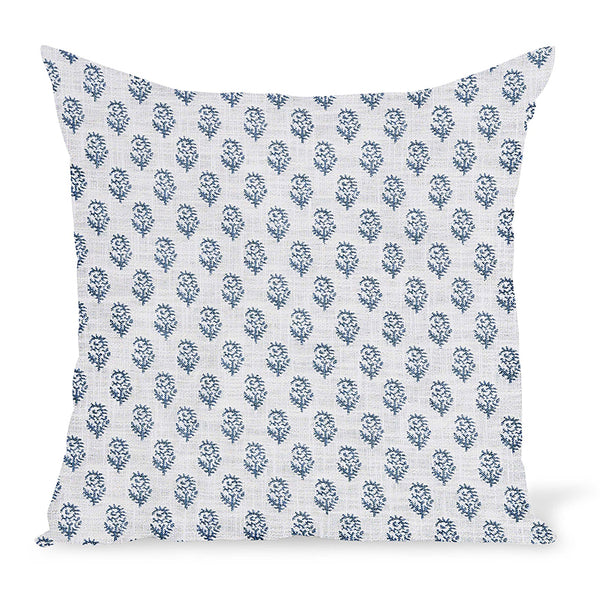 Peter Dunham Textiles Outdoor Rajmata in Aquamarine Pillow
