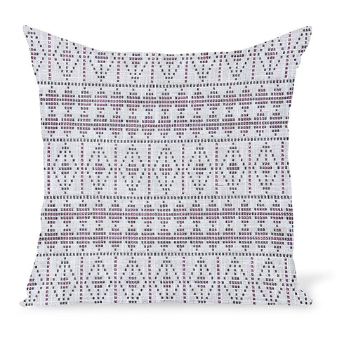 Peter Dunham Textiles Outdoor Souk in Pink/Gray Pillow