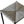 Woven rush stool seat with cross-hatched weave and dark metal legs