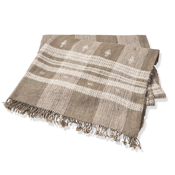 Patna Indian Bedcover in Taupe