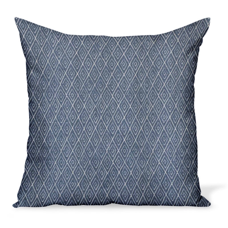 Peter Dunham Textiles Atlas in Indigo Pillow Hollywood At Home
