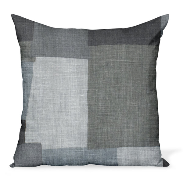Peter Dunham Textiles' Collage fabric celebrates modern art, color, and geometry. This is the charcoal/ash gray color way and can be made in a variety of sizes.