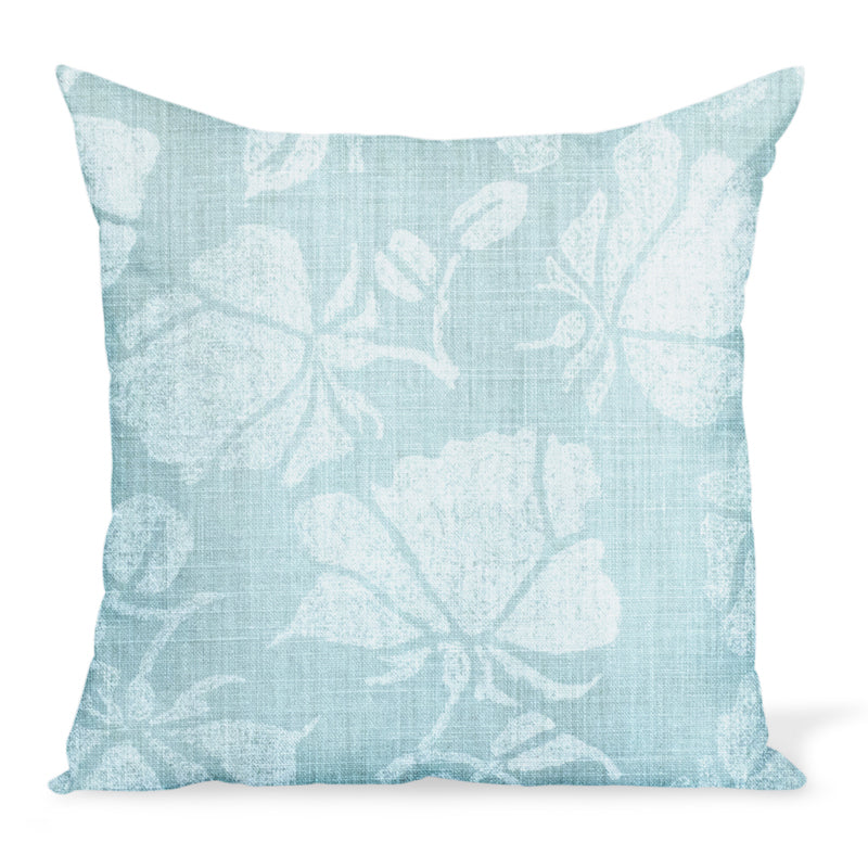 A charming, modern rose print on linen  by Peter Dunham Textiles makes this decorative pillow or cushion, available in a variety of sizes.