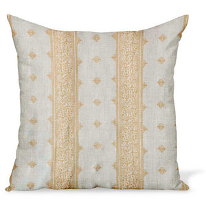 Peter Dunham Textiles Fez Stripe in Gold/Natural Pillow