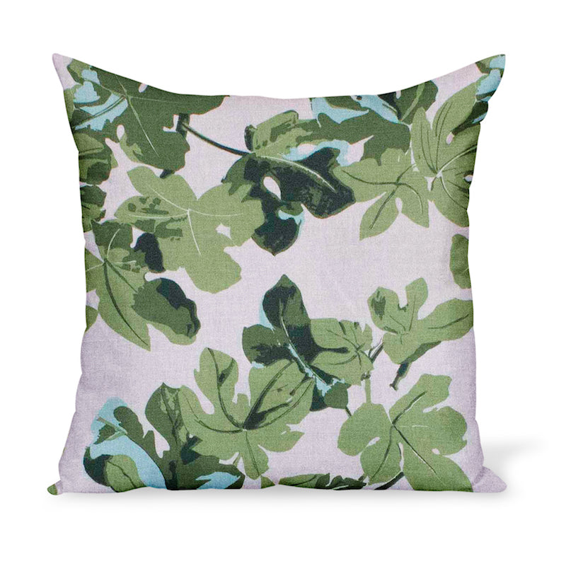 fiddle leaf fig fabric Peter Dunham Textiles Fig Leaf in Original on Natural Pillow – Hollywood At Home
