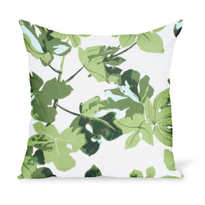 Peter Dunham Textiles Fig Leaf in Original on White Pillow