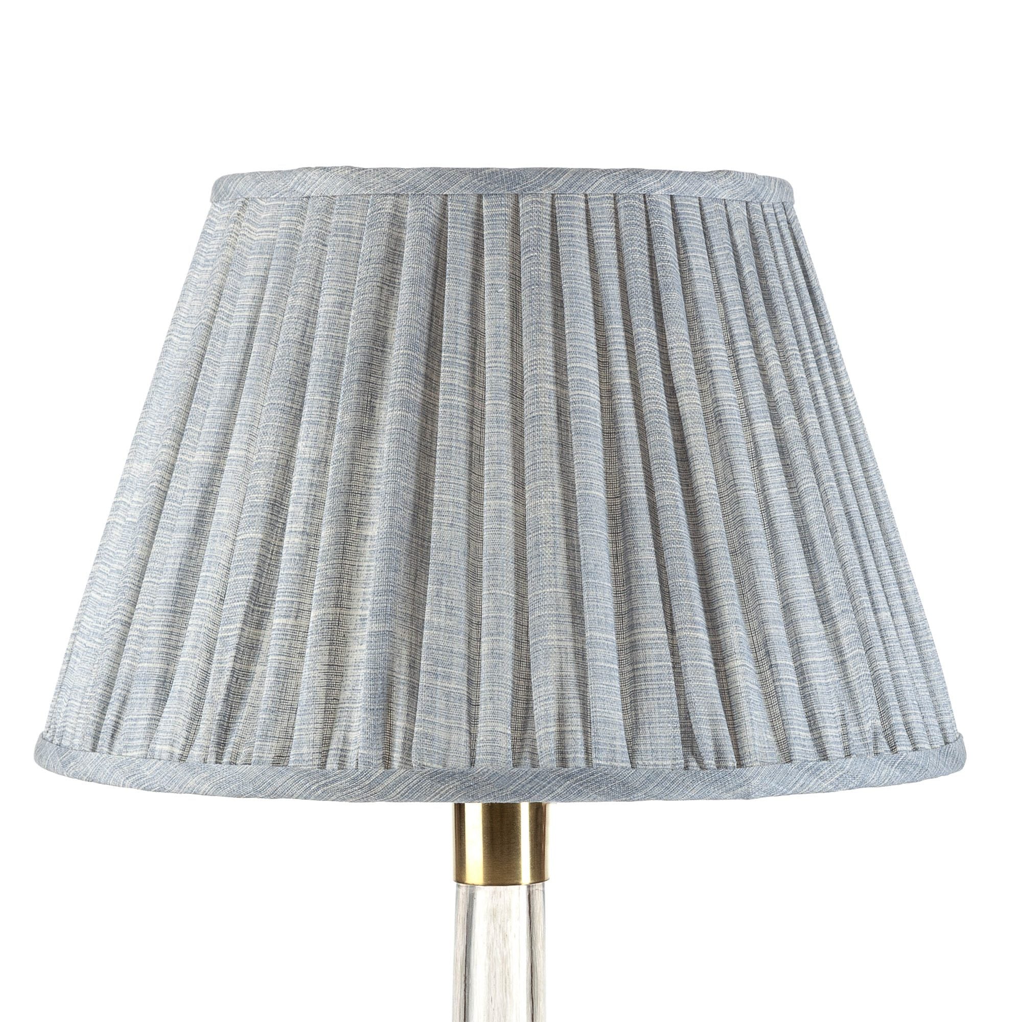 Fermoie Lampshade in Blue Moire